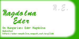 magdolna eder business card